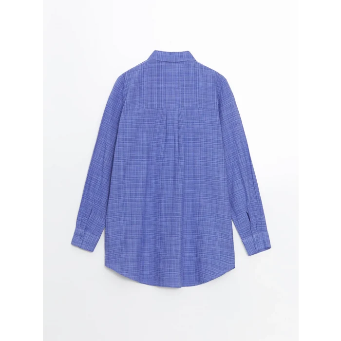 LCWAIKIKI Classic Lila Dokulu Kadın Gömlek Tunik