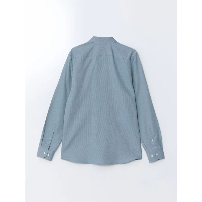 LCWAIKIKI Formal Yeşil Slim Fit Uzun Kollu Oxford Erkek Gömlek