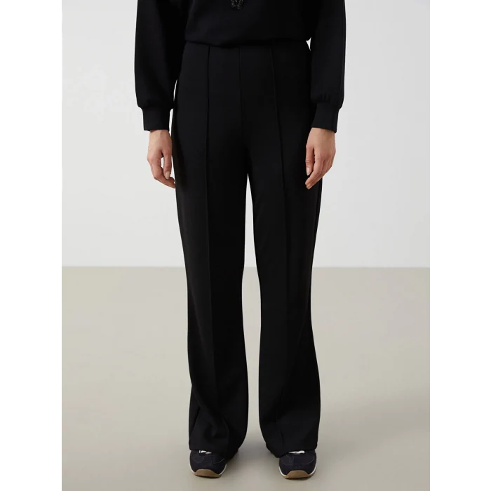 LCW Modest Siyah Beli Lastikli Kadın Eşofman Altı