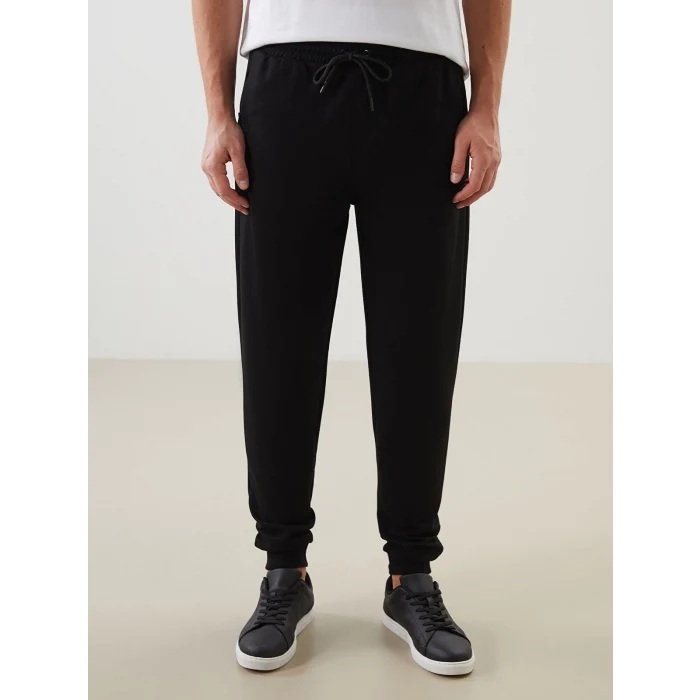 LCWAIKIKI Classic Siyah Standart Kalıp Erkek Jogger Eşofman Altı