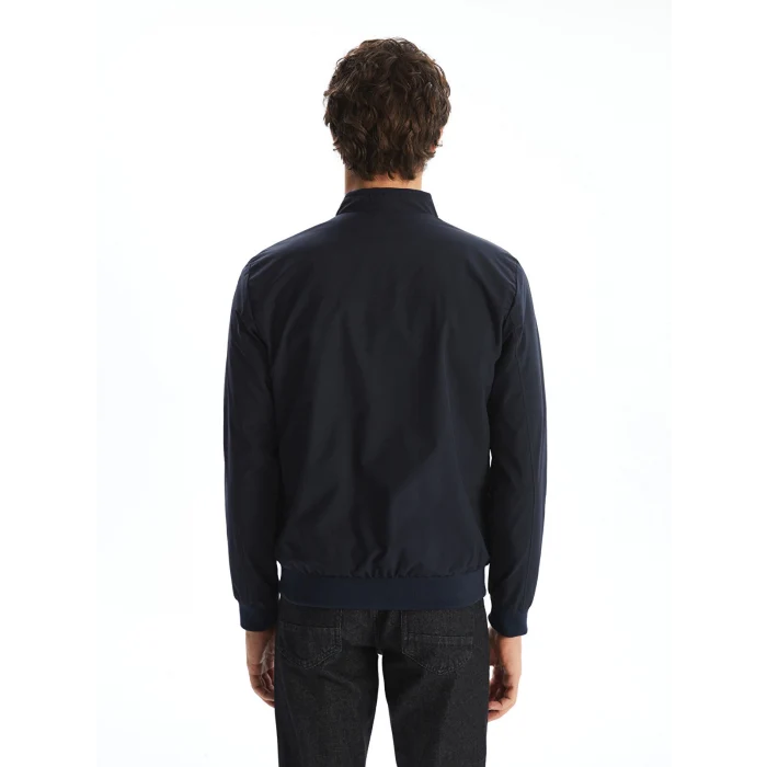 LCWAIKIKI Classic Lacivert Standart Kalıp Kolej Yaka Erkek Mont