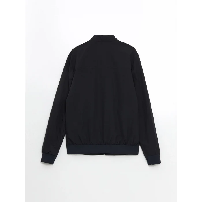 LCWAIKIKI Classic Lacivert Standart Kalıp Kolej Yaka Erkek Mont