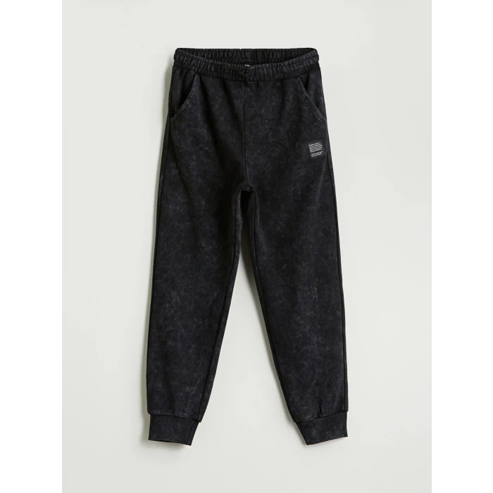 LCW Kids Siyah Beli Lastikli Erkek Çocuk Jogger Eşofman Altı