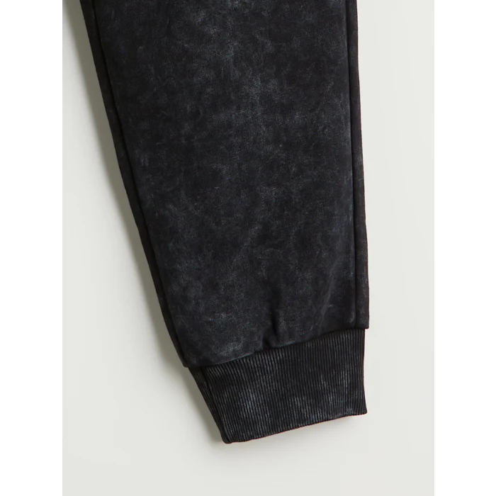 LCW Kids Siyah Beli Lastikli Erkek Çocuk Jogger Eşofman Altı