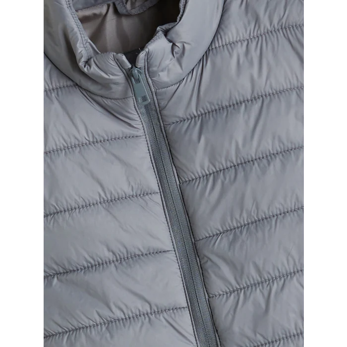 LCW Kids Gri Dik Yaka Erkek Çocuk Şişme Yelek