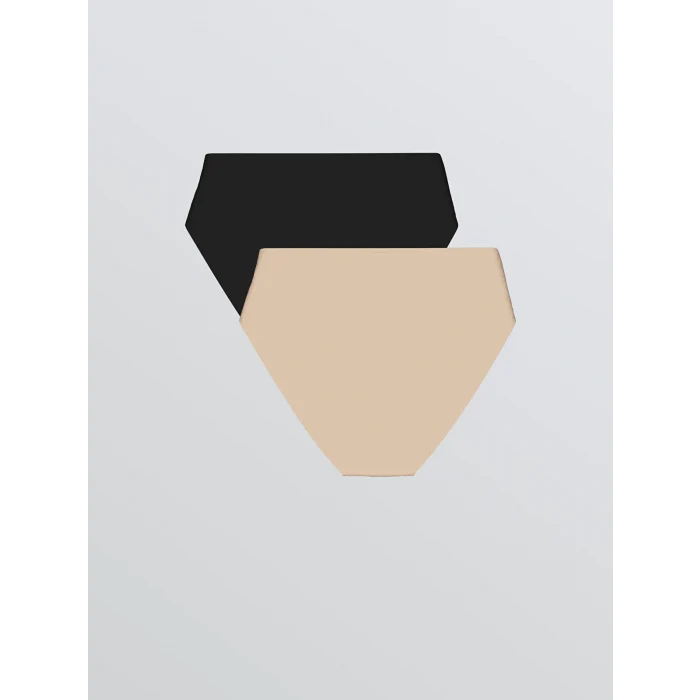 LCW DREAM Siyah Düz Bikini Külot 2li Paket