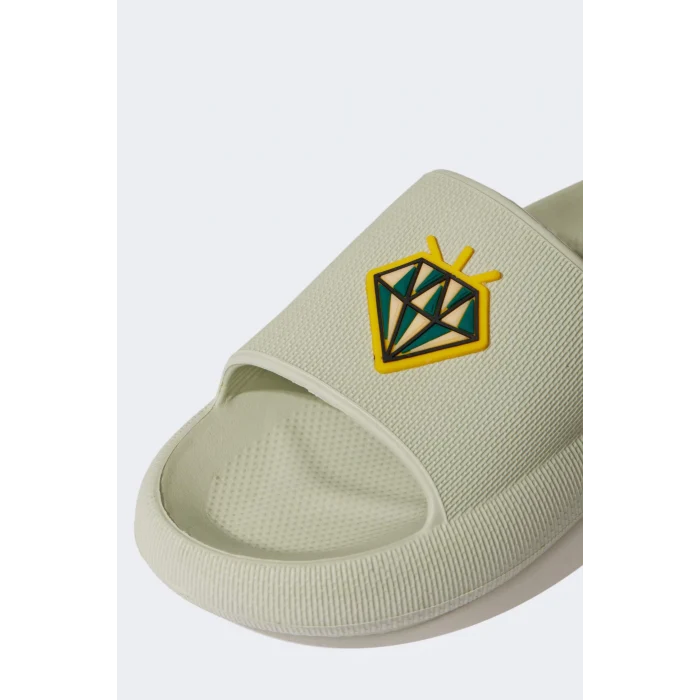 Defacto C6171 Turkuaz Kadın Yüksek Taban Plastik Terlik