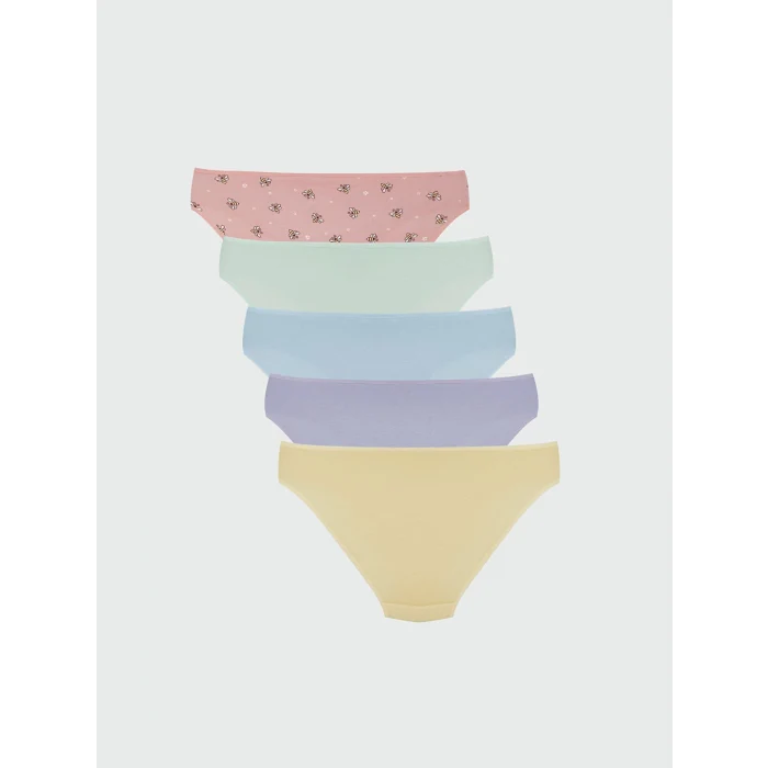 LCW Young Pembe Baskılı Bikini Külot 5li Paket