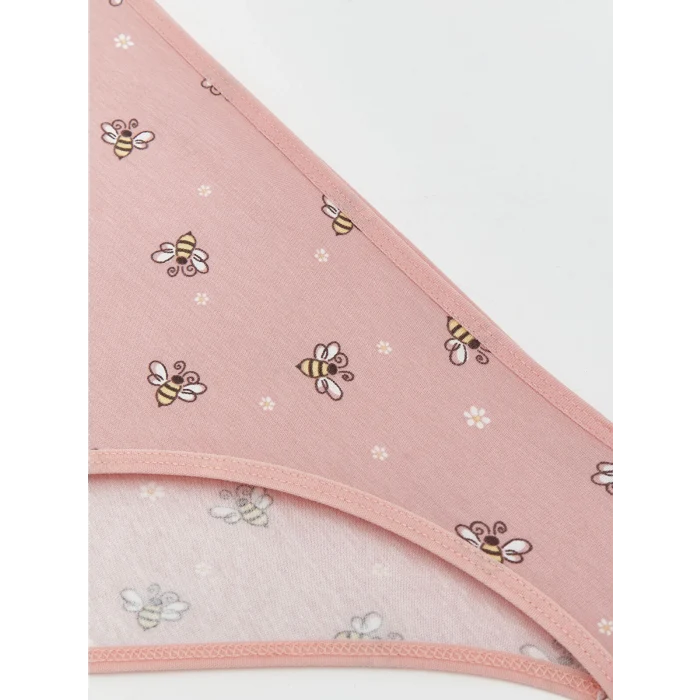 LCW Young Pembe Baskılı Bikini Külot 5li Paket