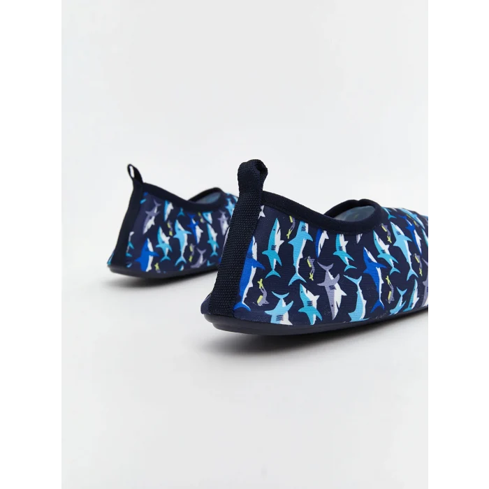 LCW STEPS Lacivert Köpek Balığı Baskılı Erkek Çocuk Deniz Ayakkabısı