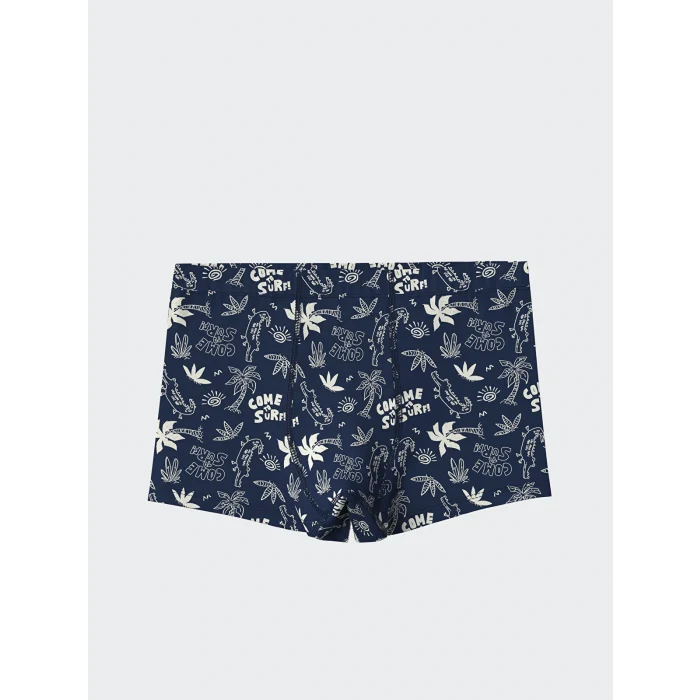 LCW Kids Lacivert Baskılı Erkek Çocuk Boxer 3lü
