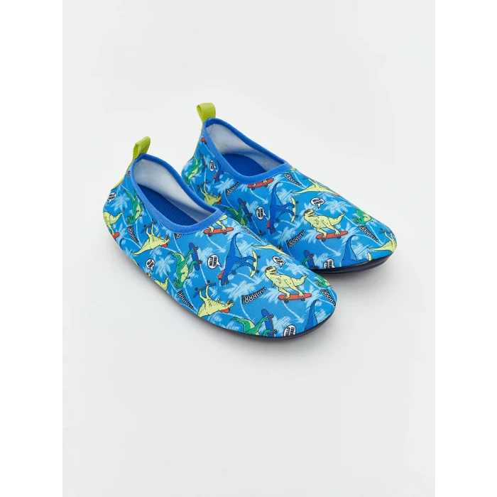 LCW STEPS Mavi Baskılı Erkek Çocuk Deniz Ayakkabısı