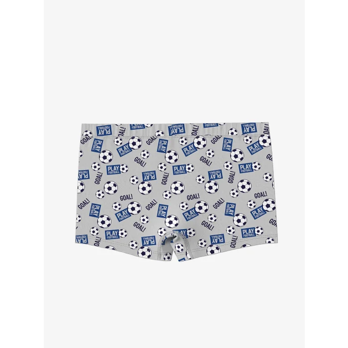 LCW Kids Gri Baskılı Erkek Çocuk Boxer 3lü