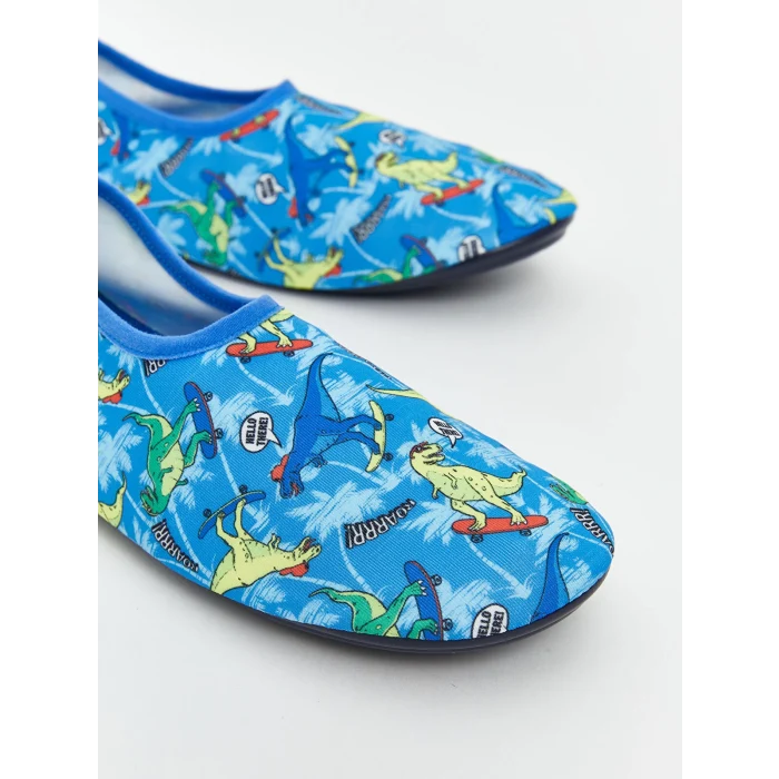 LCW STEPS Mavi Baskılı Erkek Çocuk Deniz Ayakkabısı