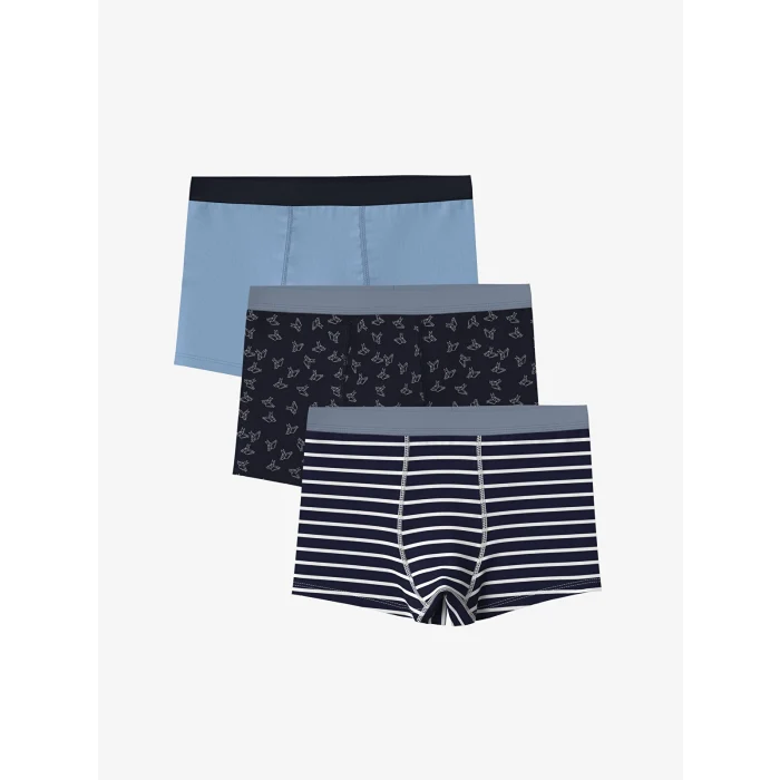 LCW Kids Lacivert Erkek Çocuk Boxer 3lü