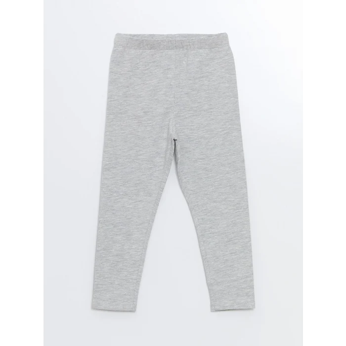 LCW Kids Kirmizi Beli Lastikli Kız Bebek Tayt 2li