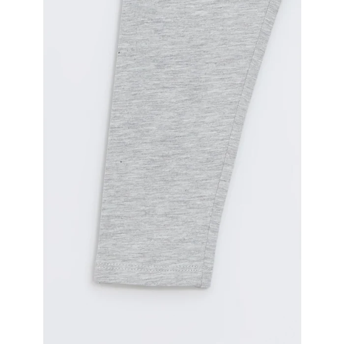 LCW Kids Kirmizi Beli Lastikli Kız Bebek Tayt 2li