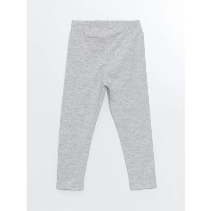 LCW Kids Kirmizi Beli Lastikli Kız Bebek Tayt 2li