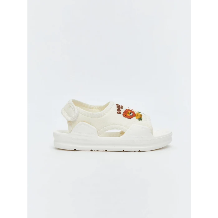 LCW STEPS Bej Hayvan Baskılı Erkek Bebek Sandalet