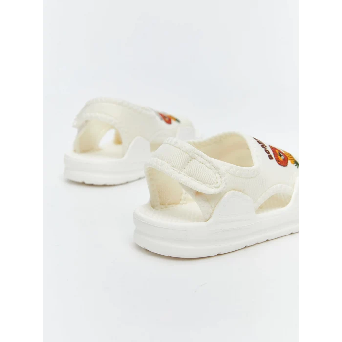 LCW STEPS Bej Hayvan Baskılı Erkek Bebek Sandalet