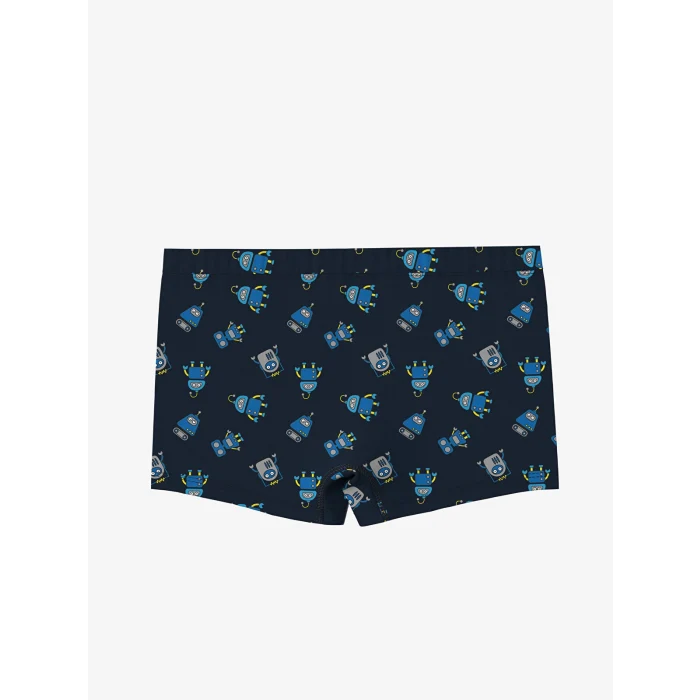 LCW Kids Lacivert Penye Erkek Çocuk Boxer 3lü