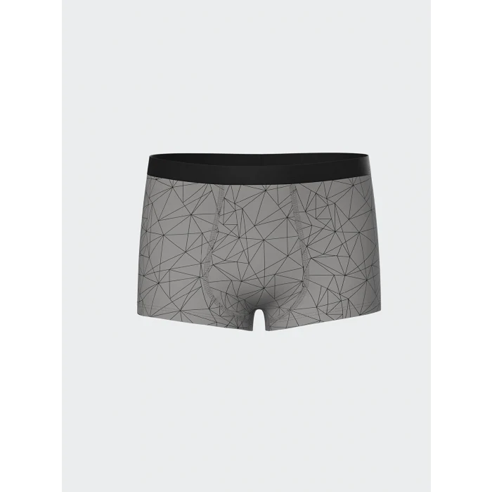 LCW Kids Gri Baskılı Erkek Çocuk Boxer 3lü