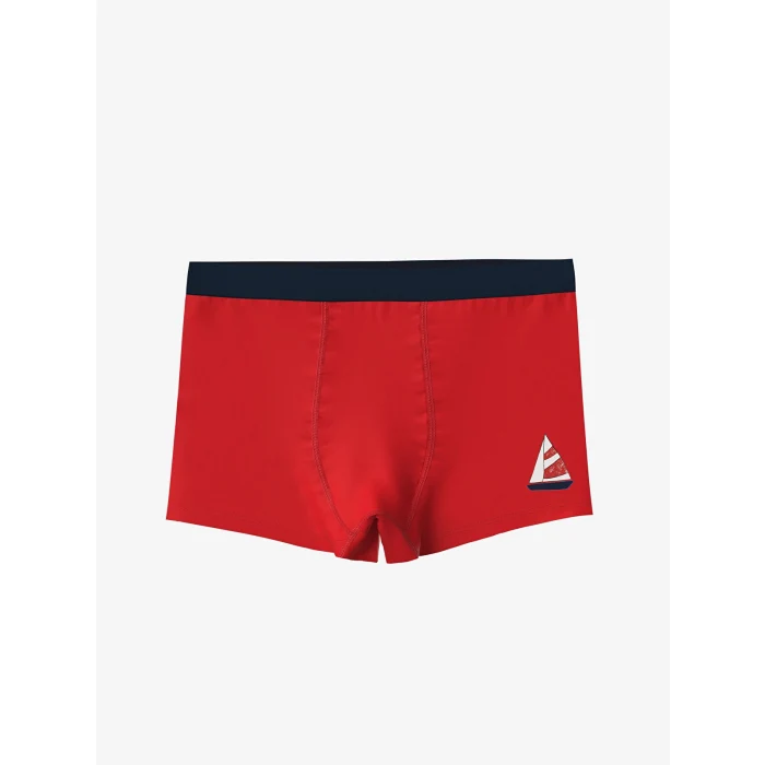 LCW Kids Mavi Baskılı Erkek Çocuk Boxer 3lü