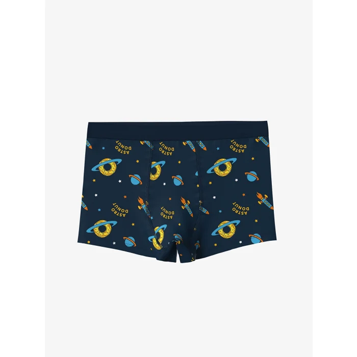 LCW Kids Lacivert Baskılı Erkek Çocuk Boxer 3lü