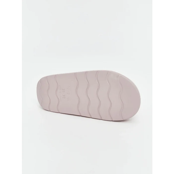 LCW STEPS Pembe Tek Bantlı Baskılı Kız Çocuk Terlik