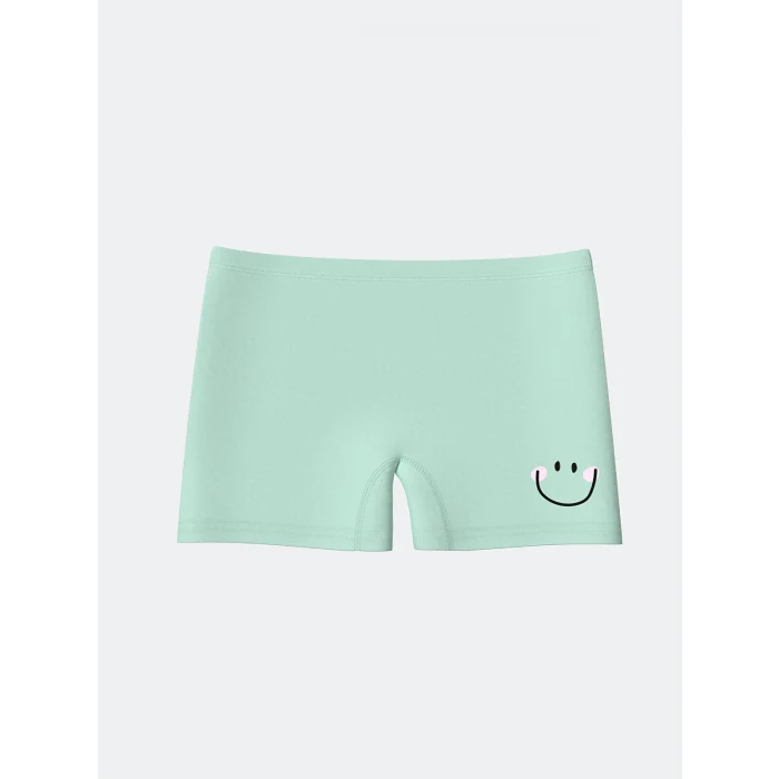 LCW Kids Lila Baskılı Kız Çocuk Boxer 3lü