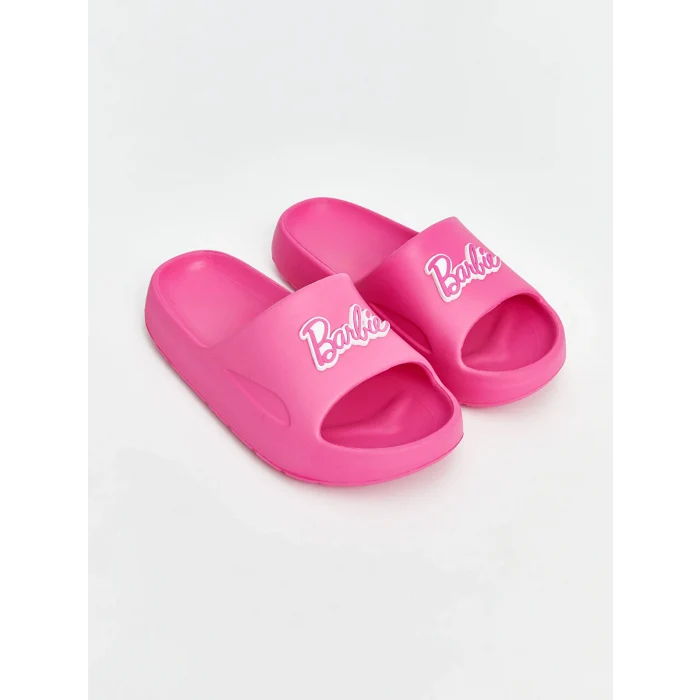 LCW STEPS Fuşya Baskılı Kız Çocuk Terlik