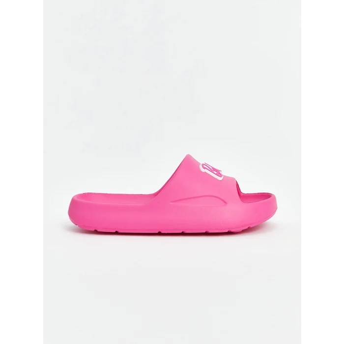 LCW STEPS Fuşya Baskılı Kız Çocuk Terlik