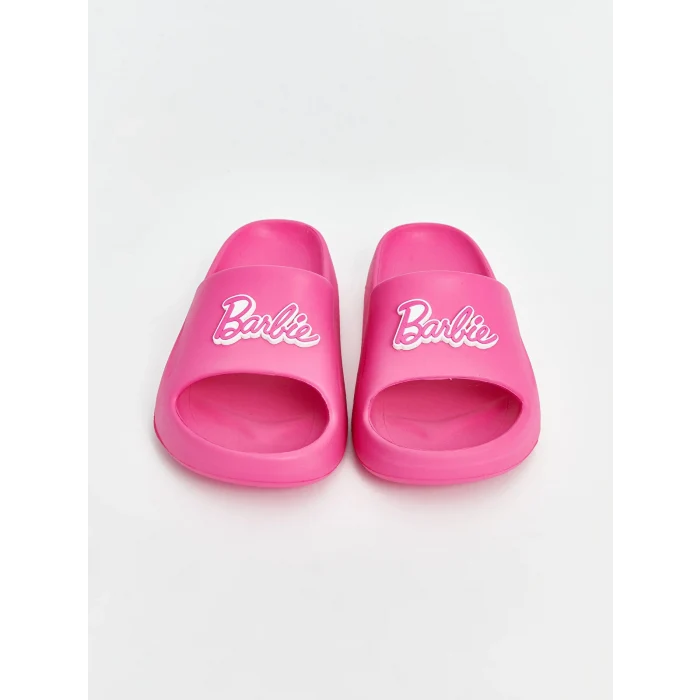 LCW STEPS Fuşya Baskılı Kız Çocuk Terlik