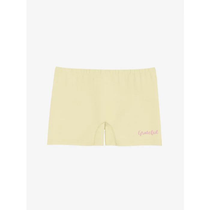 LCW Kids Sari Baskılı Kız Çocuk Boxer 3lü