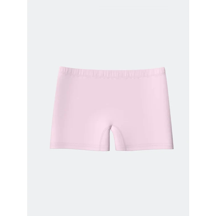 LCW Kids Ekru Baskılı Kız Çocuk Boxer 3lü