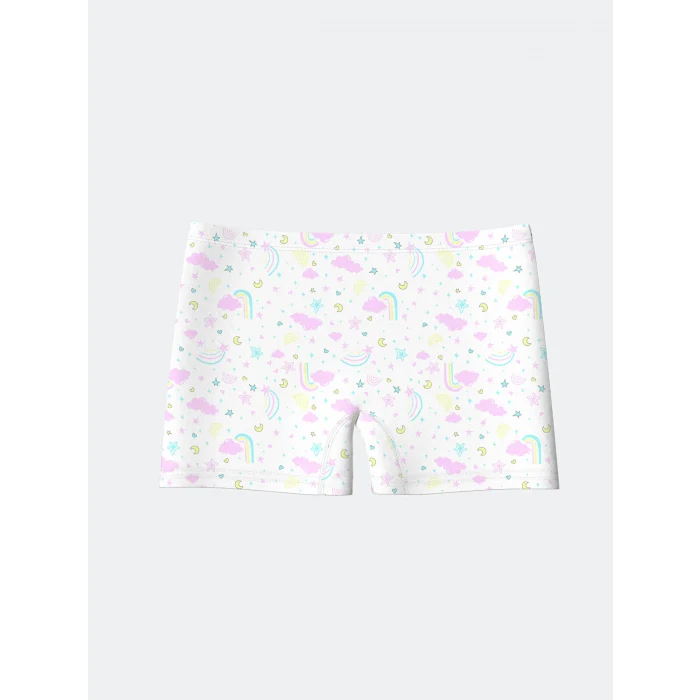 LCW Kids Pembe Baskılı Kız Çocuk Boxer 3lü