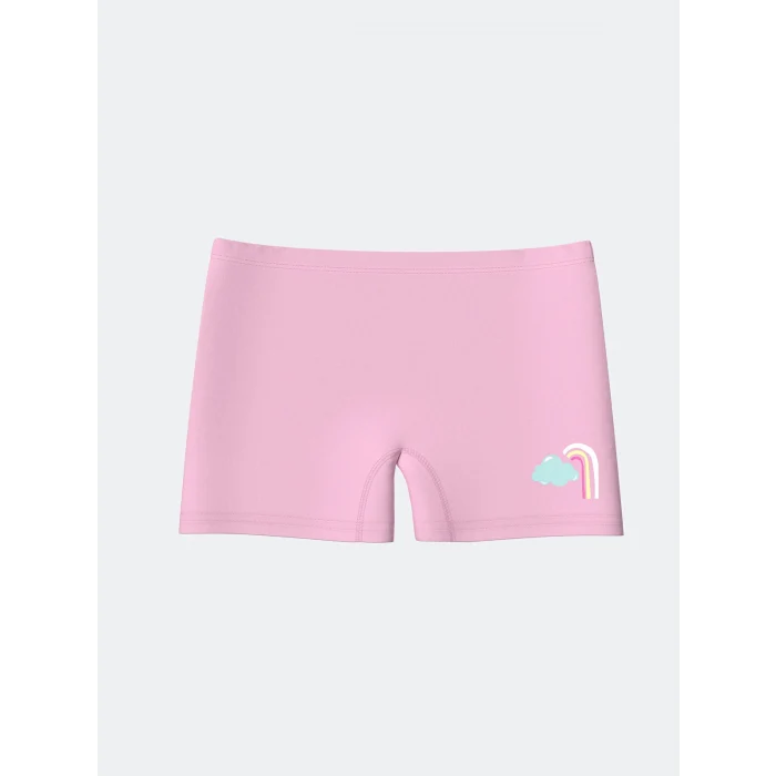 LCW Kids Pembe Baskılı Kız Çocuk Boxer 3lü