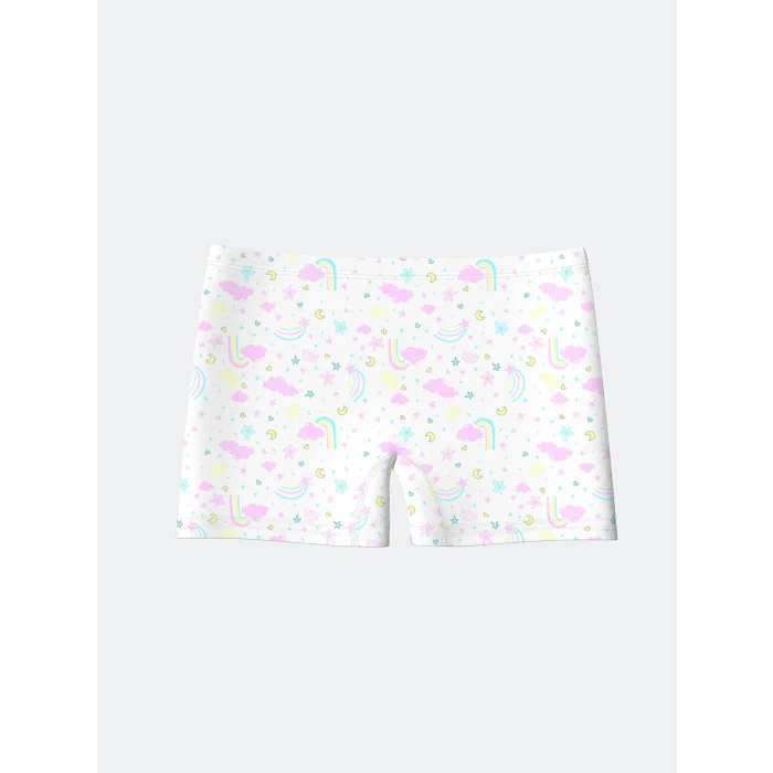 LCW Kids Pembe Baskılı Kız Çocuk Boxer 3lü