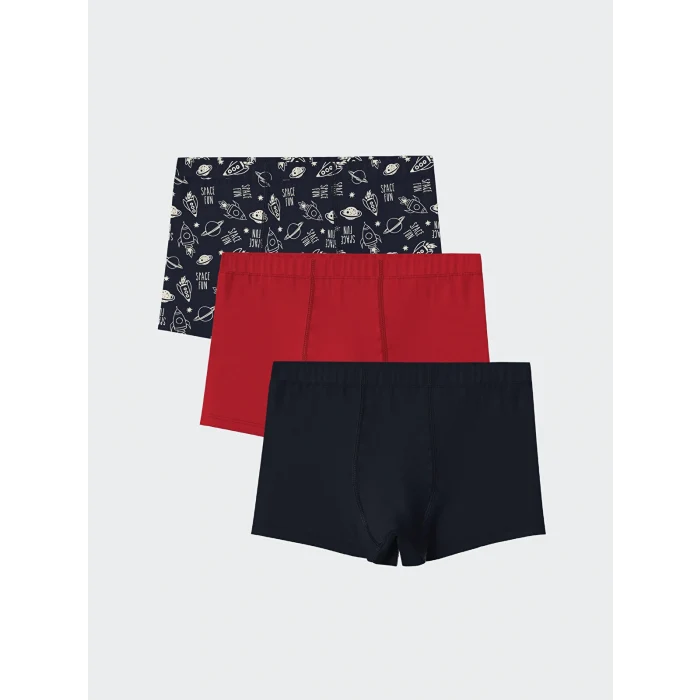 LCW Kids Lacivert Erkek Çocuk Boxer 3lü