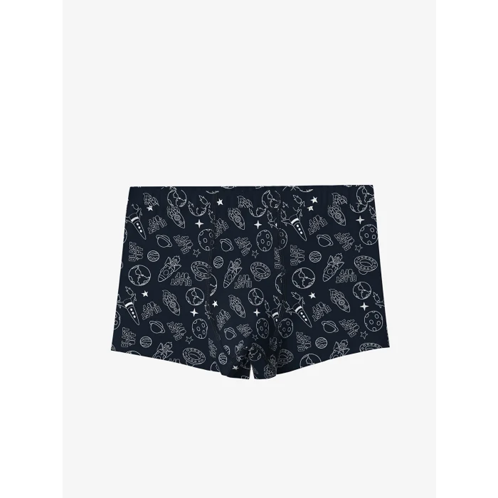 LCW Kids Lacivert Baskılı Erkek Çocuk Boxer 3lü