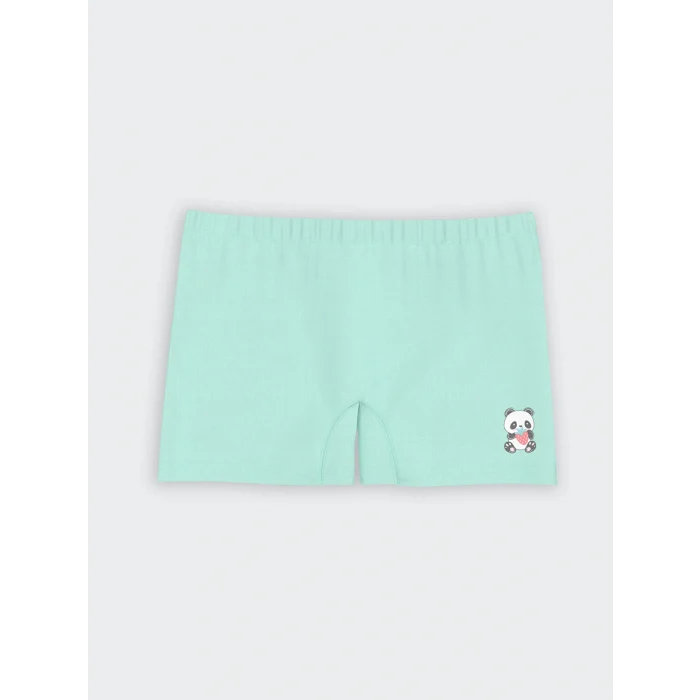 LCW Kids Mavi Baskılı Kız Çocuk Boxer 3lü