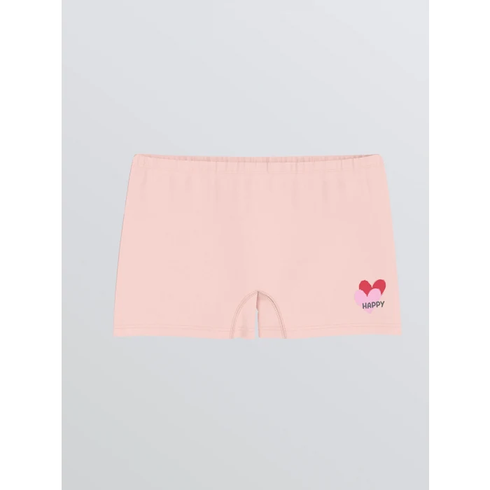 LCW Kids Pembe Baskılı Kız Çocuk Boxer 3lü