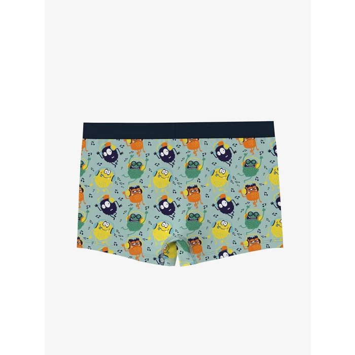 LCW Kids Turkuaz Baskılı Erkek Çocuk Boxer 3lü