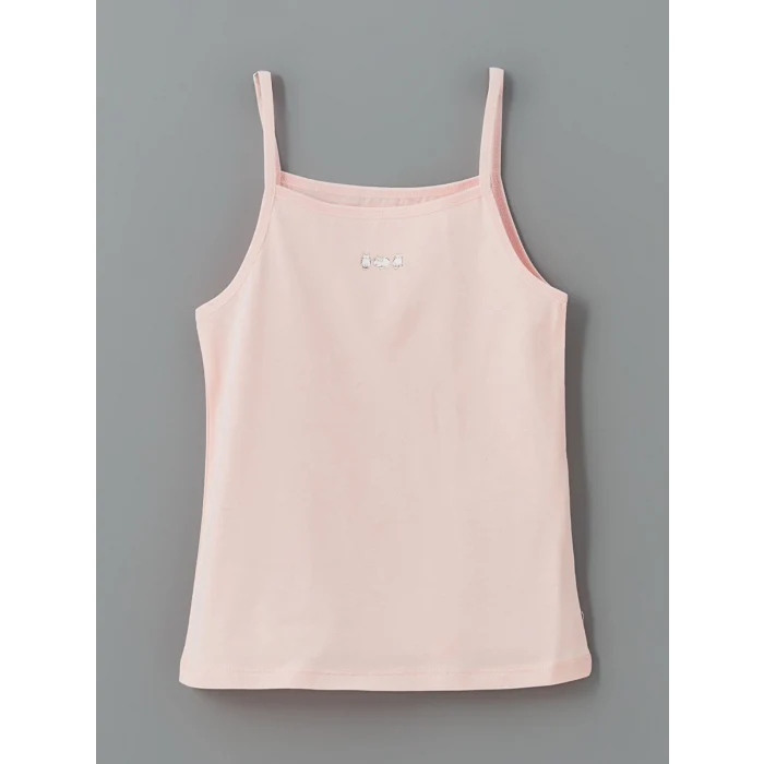 LCW Kids Pembe Kare Yaka Kız Çocuk Atlet 2li