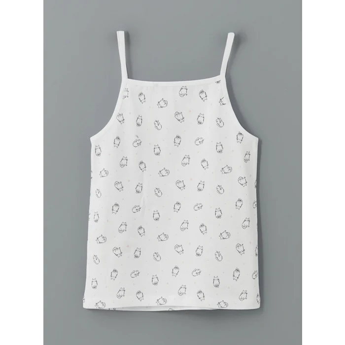 LCW Kids Pembe Kare Yaka Kız Çocuk Atlet 2li