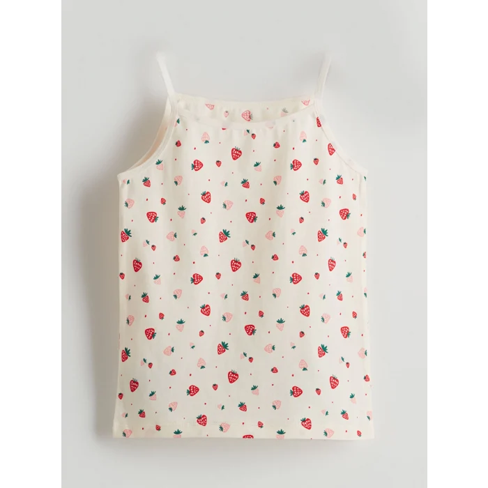 LCW Kids Pembe Kare Yaka Kız Çocuk Atlet 2li