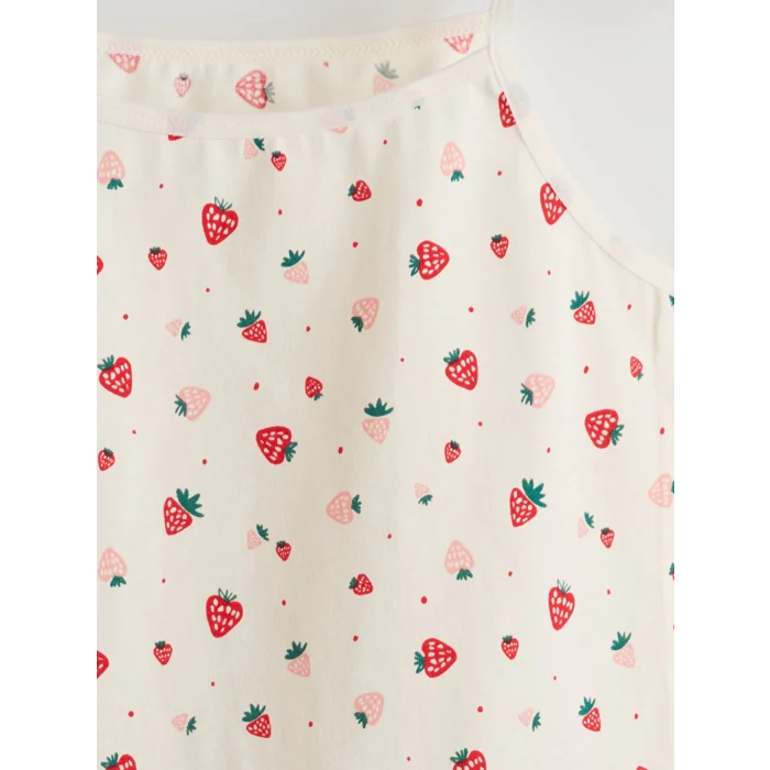 LCW Kids Pembe Kare Yaka Kız Çocuk Atlet 2li