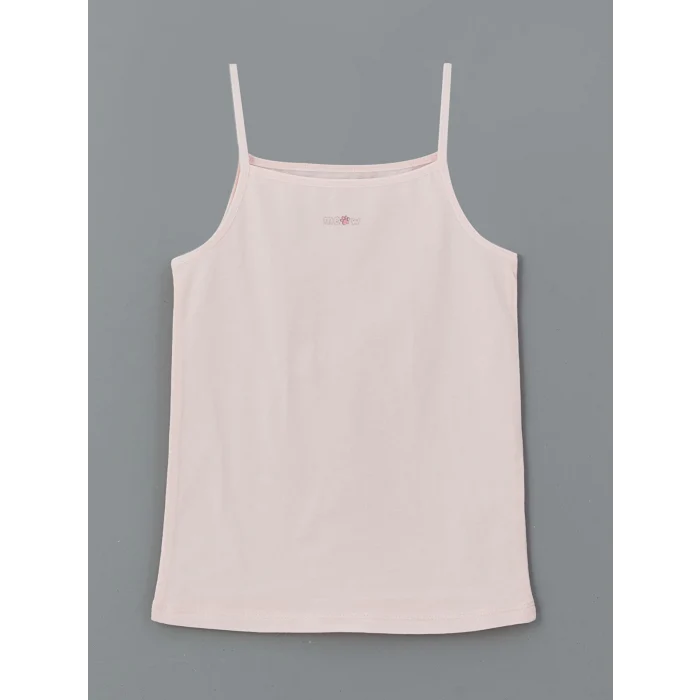 LCW Kids Pembe Kare Yaka Kız Çocuk Atlet 2li