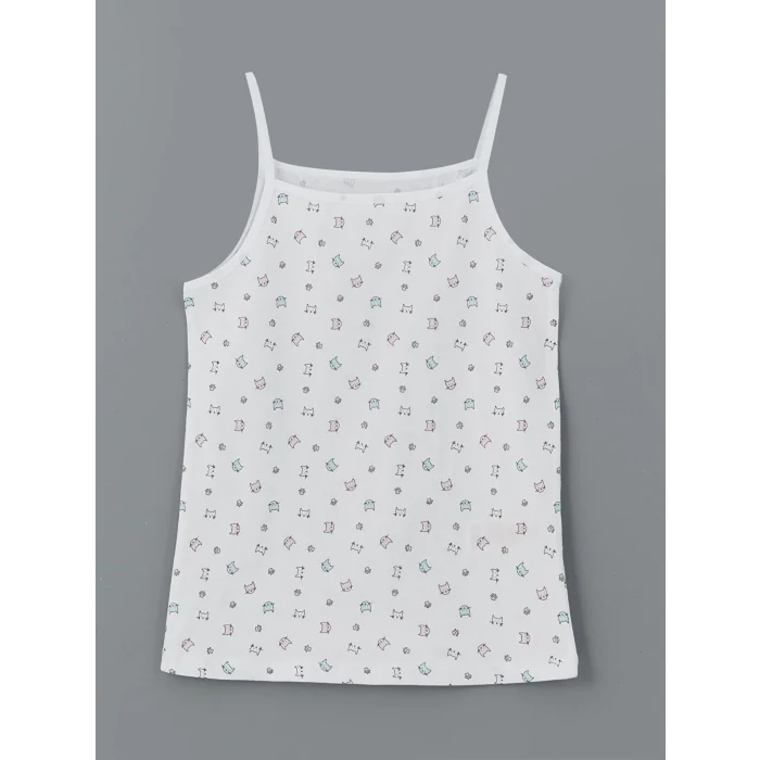 LCW Kids Pembe Kare Yaka Kız Çocuk Atlet 2li