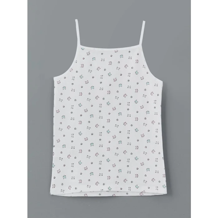 LCW Kids Pembe Kare Yaka Kız Çocuk Atlet 2li